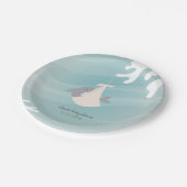 甘いサメの赤ちゃんシャワー ペーパープレート (アングル)