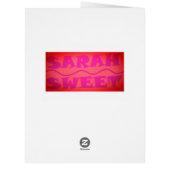 甘いサラの色は暖かいピンクと焦げたオレンジ (裏面)