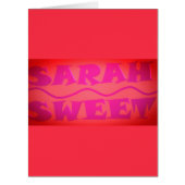 甘いサラの色は暖かいピンクと焦げたオレンジ (正面)