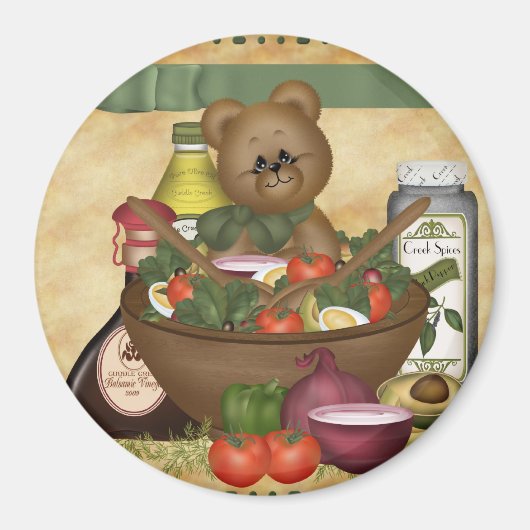 甘いサラダマグネット マグネット (正面)