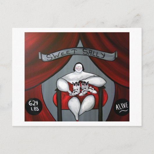 甘いサリー葉書 ポストカード (正面)