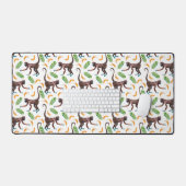 甘いサルがバナナをジャグリング デスクマット (キーボード&マウス)