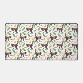 甘いサルがバナナをジャグリング デスクマット (正面)