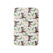 甘いサルがバナナをジャグリング バスマット (正面縦)