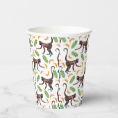 甘いサルがバナナをジャグリング 紙コップ (右)