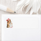 甘いシェットランド・ シープドッグ差出人住所ラベル ラベル (インサイチュ)