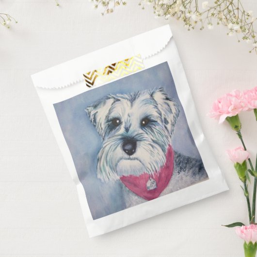 甘いシュナウザーパピードッグありがとう フェイバーバッグ (封をした状態)