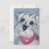 甘いシュナウザーパピードッグ10RSVP回転 出欠カード (裏面)