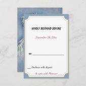 甘いシュナウザーパピードッグ10RSVP回転 出欠カード (正面/裏面)