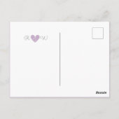 甘いシンプル結婚の写真ありがとうはがき ポストカード (裏面)