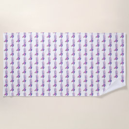 甘いジェラート ビーチタオル