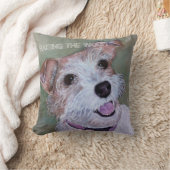 甘いジャックラッセル クッション (ブランケット)