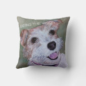 甘いジャックラッセル クッション (裏面)