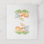 甘いジャングルアニマルベビーシャワープレイスカード プレイスカード (外部開封)