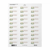 甘いジャングルアニマルベビーシャワー住所 シール (フルシート)