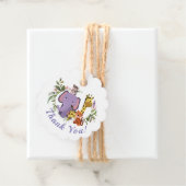 甘いジャングルサファリ動物ベビーシャワーありがとう フェイバータグ (インサイチュ)