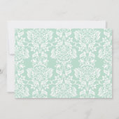 甘いジャングル動物ニュートラルベビーシャワー 招待状 (裏面)