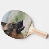 甘いジャーマン・シェパード犬 卓球ラケット (横)