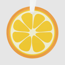 甘いジューシーなオレンジ色のトロピカルシトラスフルーツスライス オーナメント