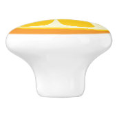 甘いジューシーなオレンジ色のトロピカルシトラスフルーツスライス セラミックノブ (側面)