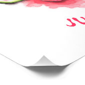 甘いジューシーなスイカのポスター – カスタム文字 フォトプリント            (角)