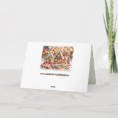 甘いジンジャーパンの家グリーティングカード シーズンカード (裏面)