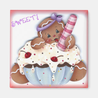 甘いジンジャーブレッドデザート マグネット