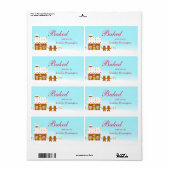 甘いジンジャーブレッドハウスホリデー焼いたバイラベル ラベル (フルシート)