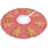 甘いジンジャーブレッドモノグラム フェイクリネンツリースカート (アングル)