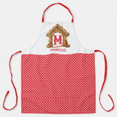 甘いジンジャーブレッパーソナライズされたド エプロン (正面)