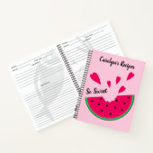 甘いスイカとハート、あなたのレシピ ノートブック (内部)
