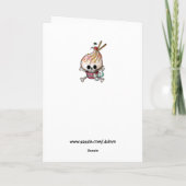 甘いスカルのカップケーキ カード (裏面)