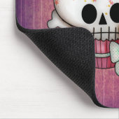 甘いスカルのカップケーキ マウスパッド (コーナー)