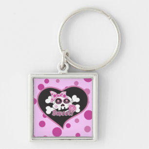 甘いスカル キーホルダー