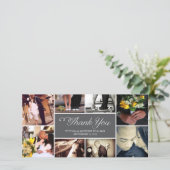甘いスクリプトコラージュ |の結婚サンキューカード サンキューカード (スタンド正面)