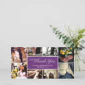 甘いスクリプトコラージュ |の結婚サンキューカード サンキューカード (スタンド正面)