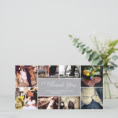 甘いスクリプトコラージュ |の結婚サンキューカード サンキューカード (スタンド正面)