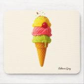 甘いスクープのパーソナライズされた喜び マウスパッド (正面)