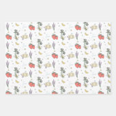 甘いスケッチサマーベリー最初の赤ちゃんシャワー ラッピングペーパーシート (正面)