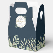 甘いスタート ディープシー ブルー グリーン ウェディング フェイバーボックス (オープン)