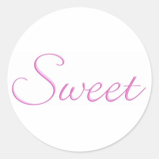 甘いステッカー…! ラウンドシール (正面)