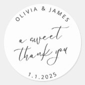 甘いステッカー ラウンドシール (正面)