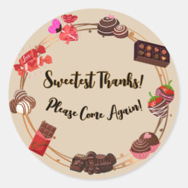 甘いステッ感謝していク ラウンドシール