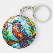 甘いステンドグラスのカワセアニドリ キーホルダー (裏面)