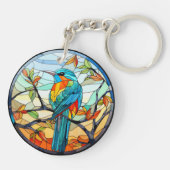 甘いステンドグラスのカワセアニドリ キーホルダー (裏面)