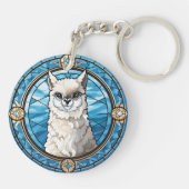 甘いステンドグラスラマ キーホルダー (裏面)