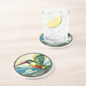 甘いステンドグラス唐鳥 コースター (側面)