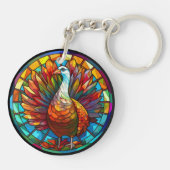 甘いステンドグラス壮大なトルコ キーホルダー (裏面)