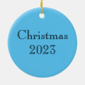 甘いステンドグラス犬ベビーシック セラミックオーナメント (裏面)