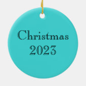 甘いステンドグラス野生のアヒル セラミックオーナメント (裏面)